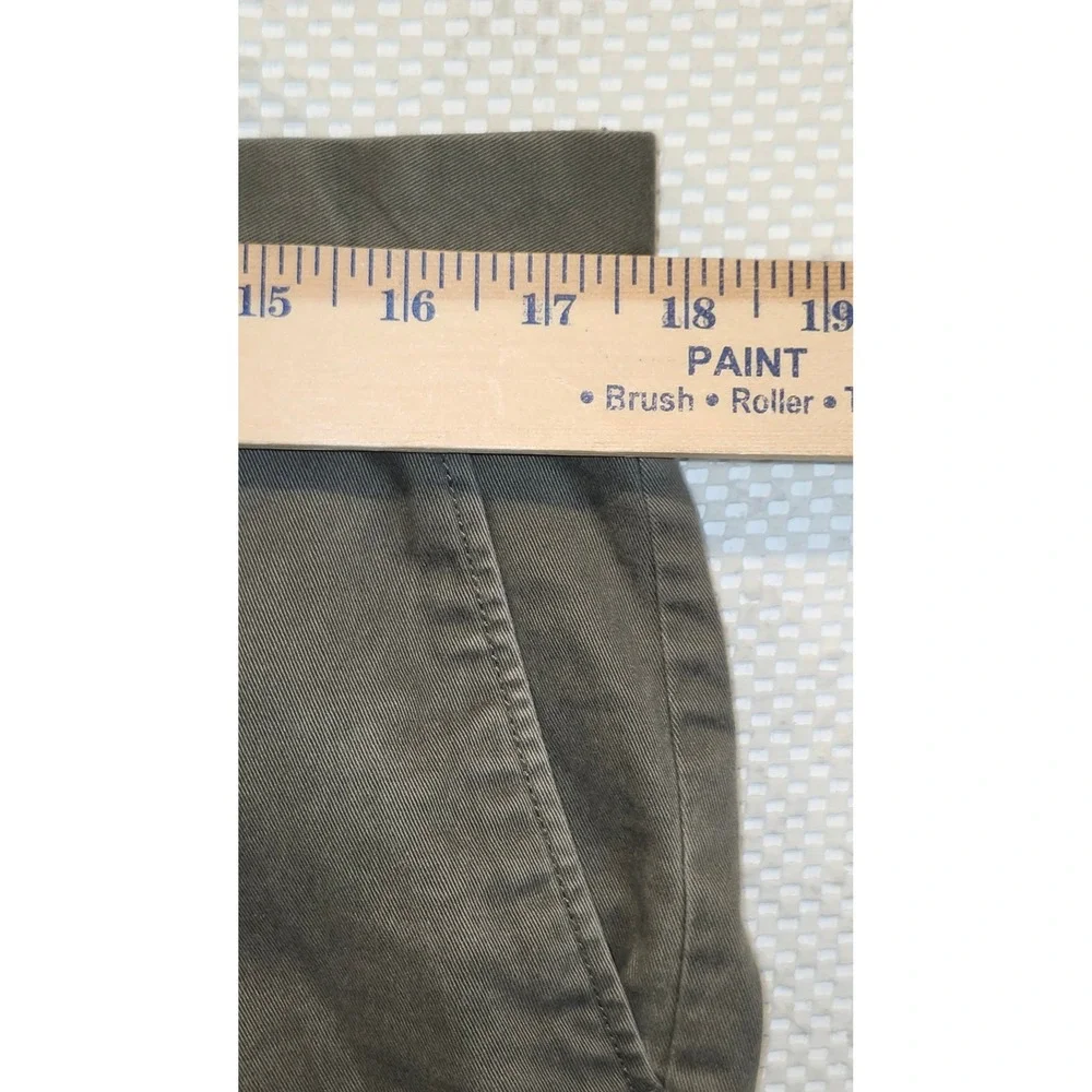 J.Crew 484 Slim Fit Stretch Chino Pants Olive Green Mens 34x28 AB613‎